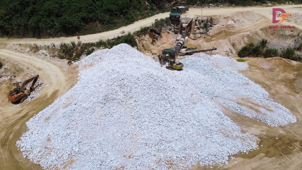 White stone quarry in Quy Hop, Nghe An